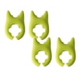 thumbnail image 1 of 2PC Spoon And Lid Rest 2 PCS Spoon Pot Pan Holder Spatula Bracket Clips Heat Resistance Non Slip Silicone Pot Spoon Holder Pot Clip Holder Fun Cartoon Spoon Rest For Pot Kitchen Gadget Green, 1 of 8