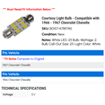 thumbnail image 2 of Courtesy Light Bulb - Compatible with 1966 - 1967 Chevy Chevelle, 2 of 2