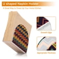 thumbnail image 5 of Yayeee Napkin Holder for Table Set of 2 Kitchen Paper Tissue Organization, Brown Geometric, 5 of 8