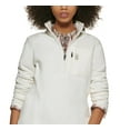 thumbnail image 2 of Bass Outdoor Women's Highline Trail Half Zip Fleece Jacket White Size X-Small, 2 of 3