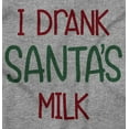 thumbnail image 2 of Funny Christmas I Drank Santa Milk Romper Boys or Girls Infant Baby Brisco Brands 6M, 2 of 6