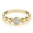 thumbnail image 2 of 10K Round White Diamond Ring In Solid Rose, White & Yellow Gold, 2 of 2