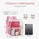 thumbnail image 4 of Mochila transparente aprobada por USPECLARE Stadium, impermeable, rosa, 4 of 9