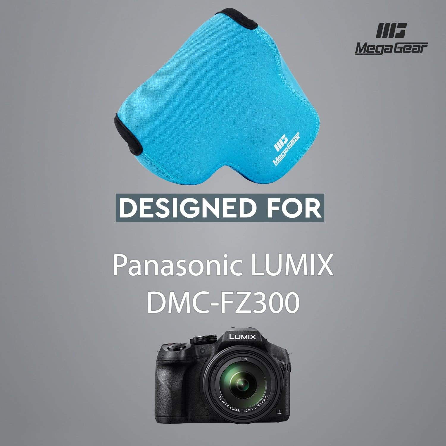 MegaGear Ultra Light Neoprene Camera Case Compatible with Panasonic Lumix DMC-FZ300 