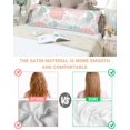 thumbnail image 3 of Jellyfish Coastal Pillow Cases Body Size, Smooth Satin Pillowcase for Hair and Skin, Teal Red Coral Starfish Decorative Cooling Bed Pillow Covers with Zipper, 20x54 Inches, 3 of 5