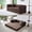 Brown, variant on 79'' Boneless Convertible Sofa Bed, Foldable Sleeper Couch with Corduroy for Living Room Apartment, Orange