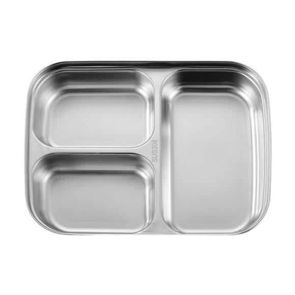 Plato dividido de comparación de platos, bandeja de bocadillos, comida multipropósito Siring bandeja bandeja de comida dividida para viajar al aire