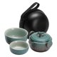 thumbnail image 3 of 1 juego de té de cerámica con tetera y tazas para adultos, perfecto para viajes y para la experiencia del té chino, ideal para fiestas de té, 3 of 8
