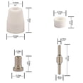 thumbnail image 3 of 60Pcs Pt31 Lg40 Plasma Cutter Electrode Tips Cup Extended Nickel Plated Kit, 3 of 9