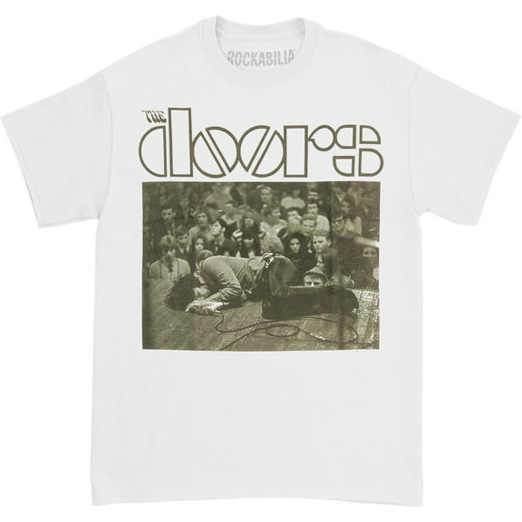 The Doors Men's Stage Photo T-Shirt White S