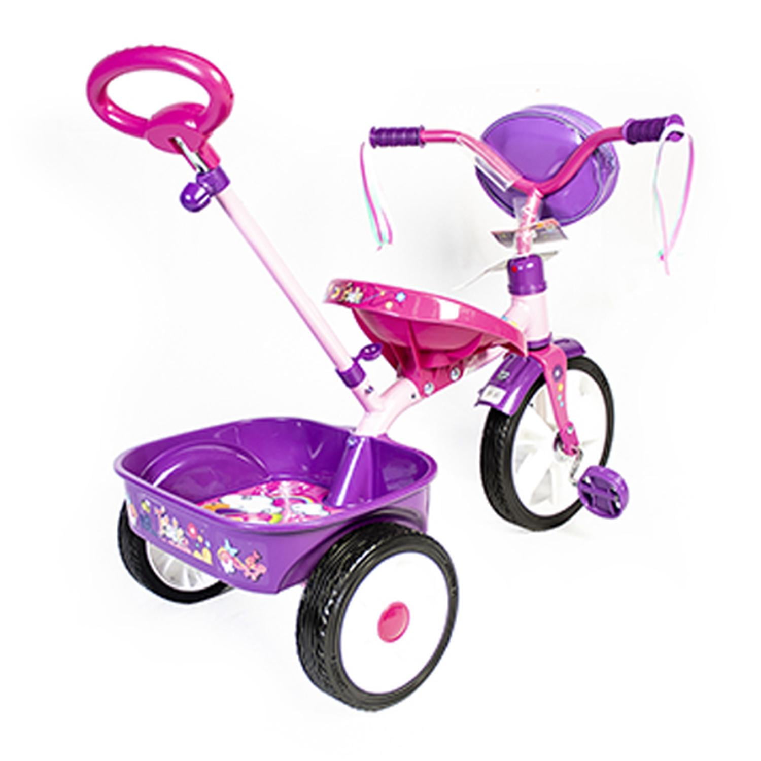 Bicicleta Rodada 12 Niña Triciclo Apache R12 Trixie Con Barra De