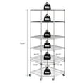 Ktaxon Heavy Duty Wire Steel 6Tier Corner Shelf Garage Storage
