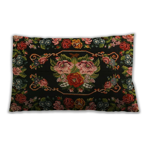 Ahgly Company Indoor Rectangular Traditional Lumbar Throw Pillow, 13 inch by 19 inch