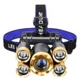 thumbnail image 2 of Head Lamp 5 LED Plastic Hight Bright Rechargeable 4 Modes 90° Adjustable Head Flashlight Light with Charger, 2 of 6