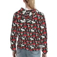 thumbnail image 7 of Lsque Red Mushrooms Pattern Casual Women's Hoodie,Hooded Sweatshirt with Kangaroo Pocket,Pullover Hoodie with Eye-catching Drawstrings-Medium, 7 of 7
