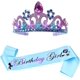 thumbnail image 1 of Diadema de sirena con purpurina CHAO para fiesta morada, 1 of 5