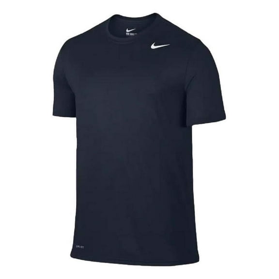 Nike Mens Team Legend Short Sleeve Crew T-Shirt Large, College Navy
