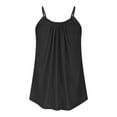 thumbnail image 5 of HUJlwoi Plus Size Tops for Women Pleated Spaghetti Strap Lightweight Camisole Trendy Sleeveless Backless Tanks Casual Summer Lady Shirts, 5 of 7