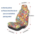 thumbnail image 3 of Wukai Boho Cute Owls Full Set Car Seat Covers with Soft Padding Universal Auto Front Seats Protector and Cushion Mat, 3 of 5