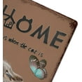 thumbnail image 6 of Vintage Tin Sign Home Is Where The Cat Is Quote Metal Tin Sign Gifts for Cat Lovers Pet Cat Sign, Kitty Sign, Animal Wall Art, Plaque Hanging Wall Art, Lovely Cat Retro Tin Sign 12"x16", 6 of 8
