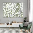 thumbnail image 3 of Tapiz de tela de poliéster botánico floral con tapiz colgante de pared de primavera blanca verde, dormitorio de sala de estar de 60 pulgadas de largo x 80 pulgadas de ancho, 3 of 5