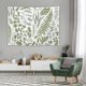 thumbnail image 3 of Tapiz de tela de poliéster botánico floral con tapiz colgante de pared de primavera blanca verde, dormitorio de sala de estar de 60 pulgadas de largo x 80 pulgadas de ancho, 3 of 5