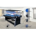 thumbnail image 6 of RACK Triad 7-Foot 3-in-1 Multi Game Swivel Billiard/Pool Table (Blue Felt with Black Body), 6 of 7