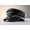 Black, variant on Women's Leopard Print PU Leather Newsboy Cap, Studded Punk Beret & Military Flat Top Hat, Adjustable Vintage Gift
