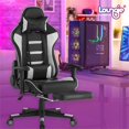 thumbnail image 2 of Posh Living Mari Faux Leather Game Chair Grey, 2 of 9