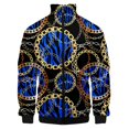 thumbnail image 2 of Nueva chaqueta con cremallera y estampado 3D de estilo barroco dorado de lujo para hombre y mujer, chaqueta de moda, ropa de gran tamaño, camisetas de béisbol Harajuku para parejas, 2 of 5