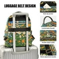 thumbnail image 3 of FORMRS Mini Backpack Purse for Women Quilted Travel Daypack Casual Shoulder Bag, Orange Floral Garden, 3 of 7