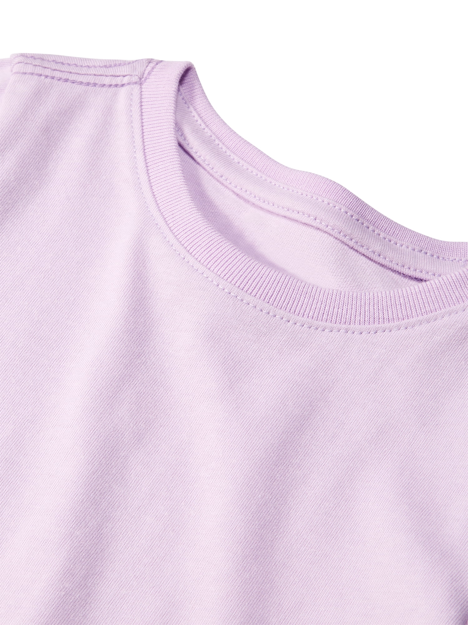 Garanimals Newborn, Baby & Toddler Girl Cotton Short-Sleeve Solid T-Shirts, 3-Pack, Sizes 0-6T