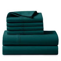 1000 Thread Count, 100% Giza Egyptian Cotton - 6 PC Sheet Set - California King, Teal Blue, 20" Deep Pocket