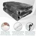 thumbnail image 4 of Quilts King Size Bedding Set, Vintage Abstract Lightweight Quilted Comforter, Minimalist Tie-dye Texture Art Black Soft Reversible Bedspread Coverlet with Pillow Covers for All Season, 96" x 106", 4 of 9