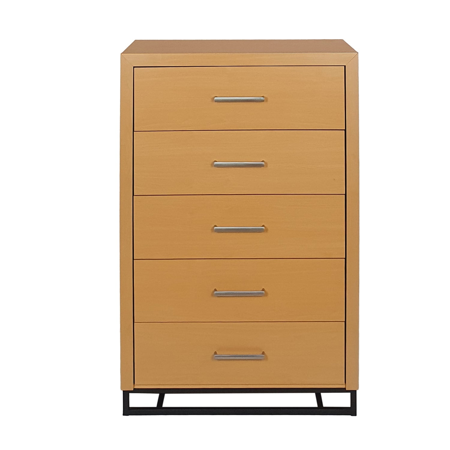 Kadyn 5 Drawer Dresser, Modern Dresser for Living Room, Drawer Dresser for Bedroom, Maple and Black Kadyn 5 Drawer Dresser, Modern Dresser for Living Room, Drawer Dresser for Bedroom, Maple and Black