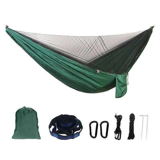 EGNMCR Moustiquaire de Camping et de Randonnée, à Cordon, Ouverture Automatique Rapide, Maille Extérieure en Nylon avec Fil de Nylon pour Lit Suspendu