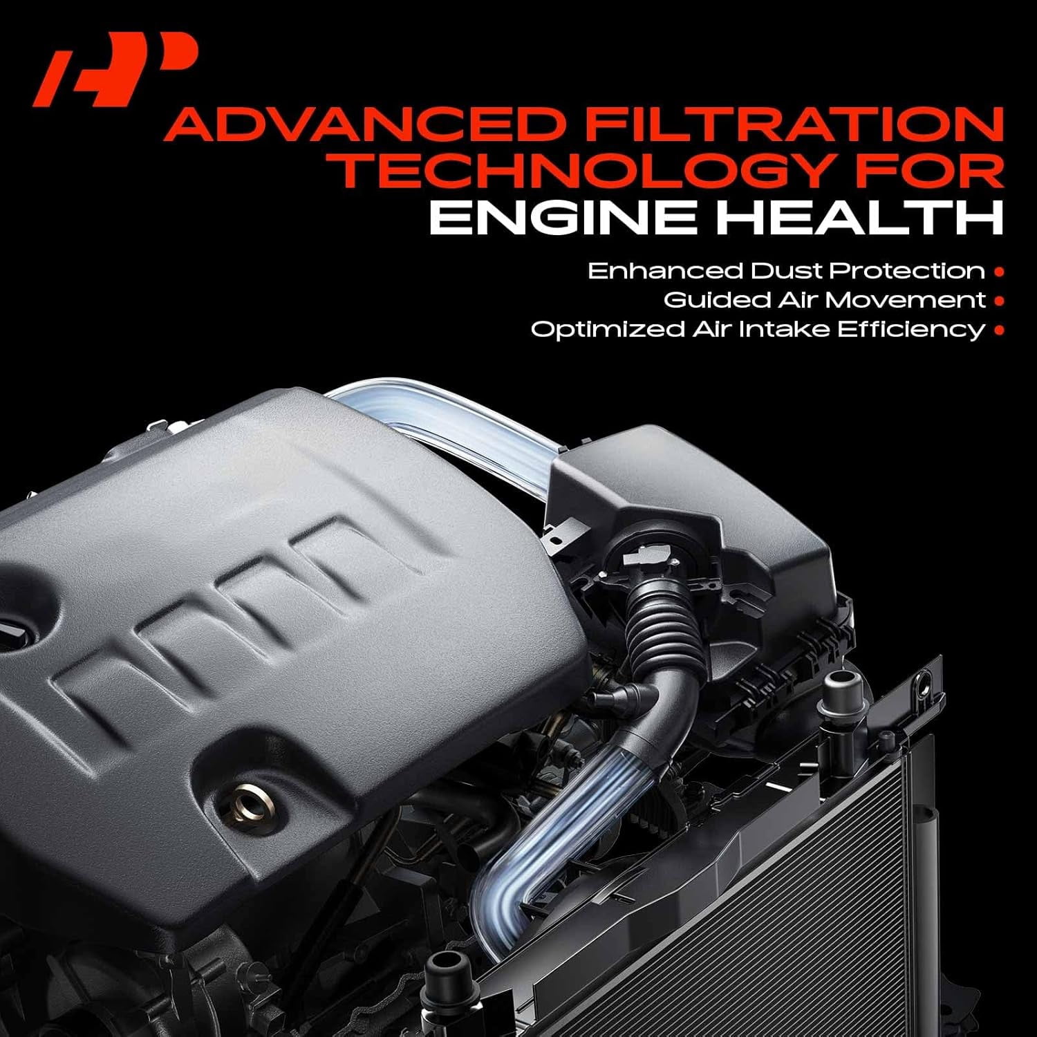 A-Premium Engine Air Filter Cleaner Box Housing Without Air Strainer Compatible with Hyundai Sonata 2011-2014 & Kia Optima 2011-2015, 2.4L, Replace# 348063482LKQ