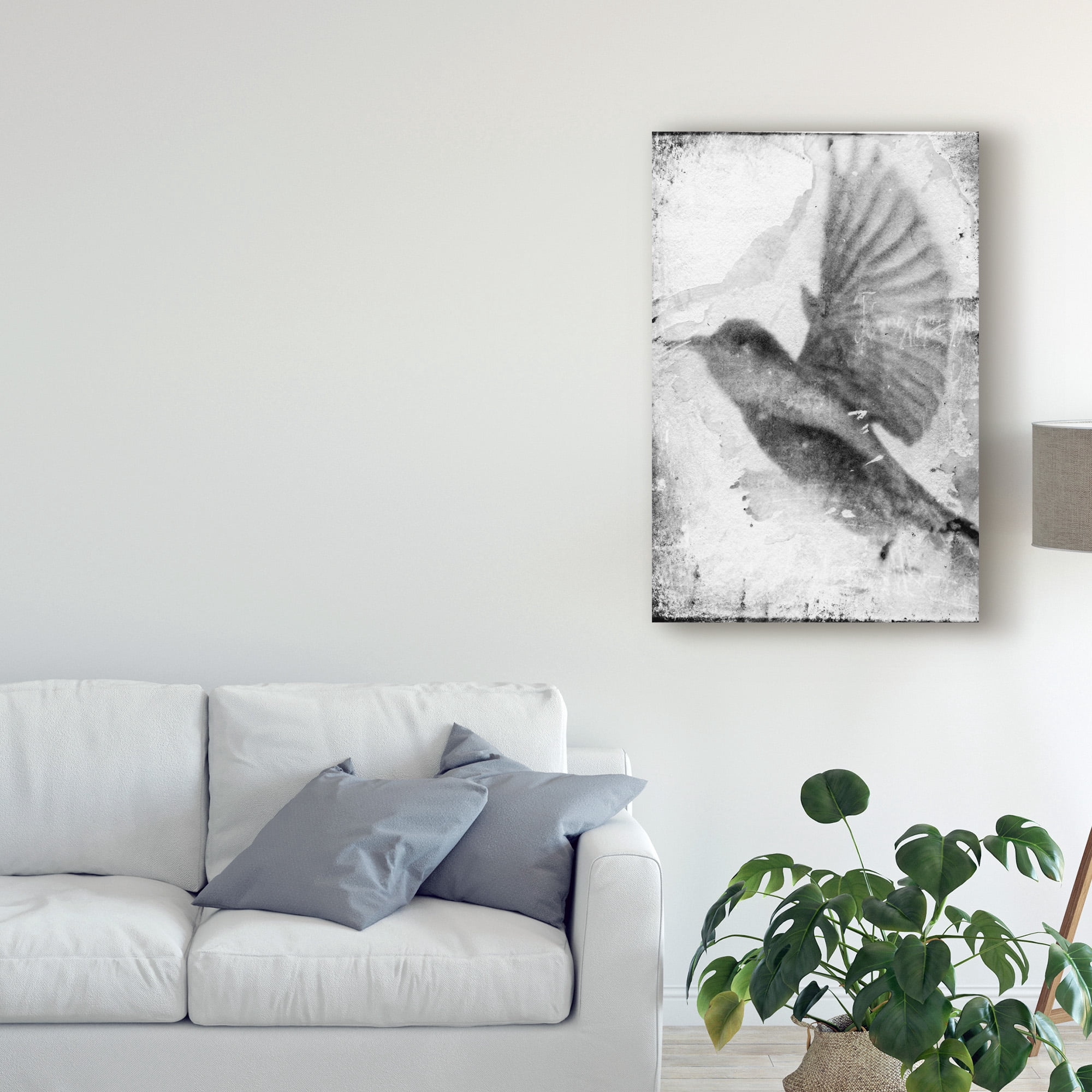 Trademark Fine Art 'B&W Flight II' Canvas Art by Ingrid Blixt