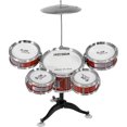 thumbnail image 2 of Bateria Musical Juguete Jazz Niños 7 Piezas 5 Tambores Little Monkey, 2 of 8