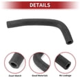 thumbnail image 4 of Unique Bargains Heater Hose for Nissan Maxima 2000-2001  No.140562Y001 Rubber Black 1 Pcs, 4 of 7