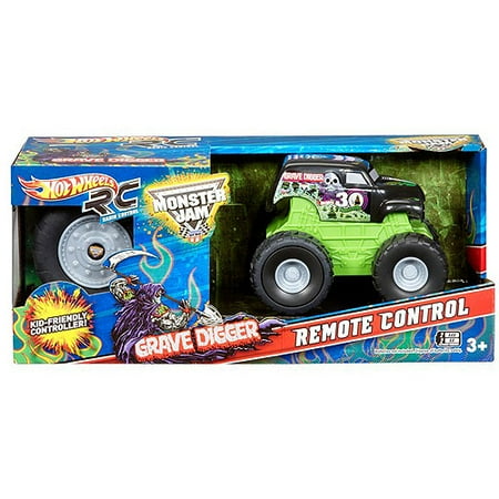 Hot Wheels Monster Jam Grave Digger Remote-Controlled Vehicle