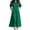 Dark Green, variant on Women's Button Front Short Sleeve Midi Dress 100% Polyester with Pockets Lightweight Everyday Dress Easy Care Casual