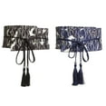 thumbnail image 3 of JUNTEX Traditional Japanese Kimono Bow Belt with Tassel Hand Embroidery Cloth Belt, 3 of 10