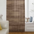 thumbnail image 6 of Brown Wood Grain Sheer Curtains 45 Inches Long, Retro Farmhouse Wooden Plank Light Filering Curtains, Breathable Simi Curtain Privacy Drapes for Kitchen Bathroom Lightweight Small Window Treatment, 6 of 9