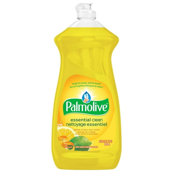 Palmolive Essential Clean Liquid Dish Soap, Lemon Citrus Zest Scent - 828 ml