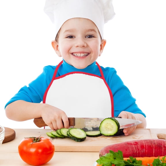 UPGRATOR Waterproof White Cooking Apron Machine Washable Lightweight Comfortable Design