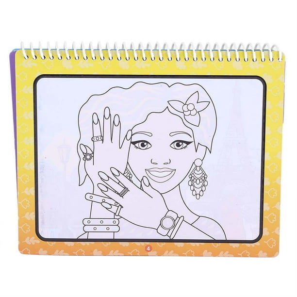 Libro para colorear para niños, libro para dibujar con agua, libro para colorear con agua, libro para dibujar con agua, rendimiento sólido