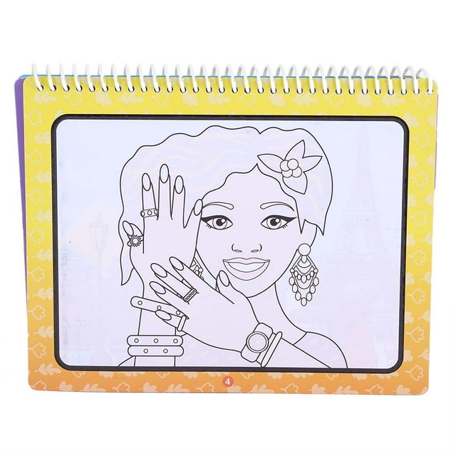 Libro para colorear para niños, libro para dibujar con agua, libro para colorear con agua, libro para dibujar con agua, rendimiento sólido