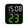 thumbnail image 1 of Wall Decals Creative New Temperature Clock LED Electronic Clock Three Sets Of Alarm Clock Porch Wall Clock Multi-scene Practical Clock, 1 of 3