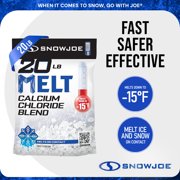 Snow Joe Calcium Chloride Ice Melt Blend, Snow Removal for Driveway, 20 Lbs